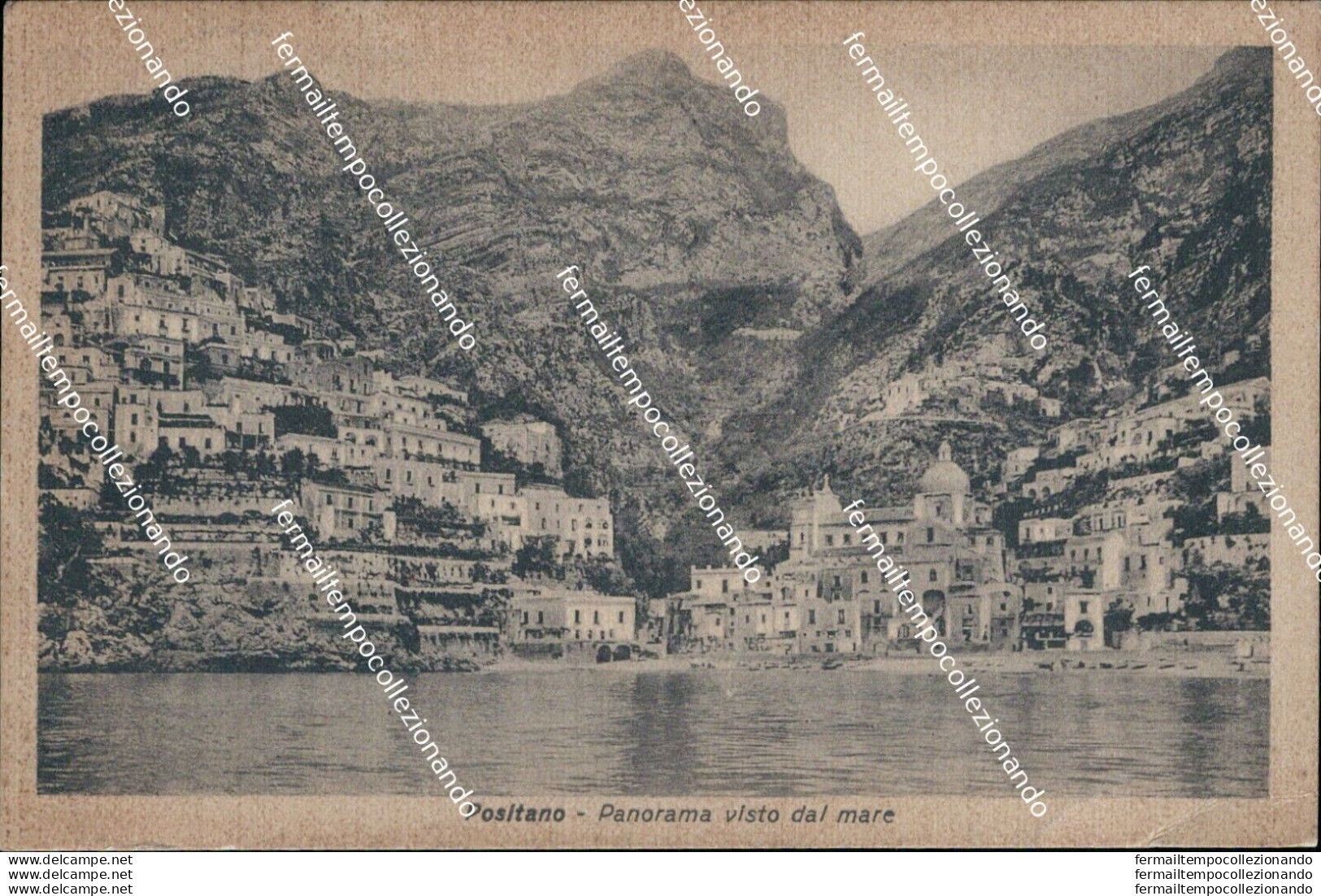 Bf366 Cartolina Positano Panorama Visto Dal Mare Provincia Di Salerno - Salerno