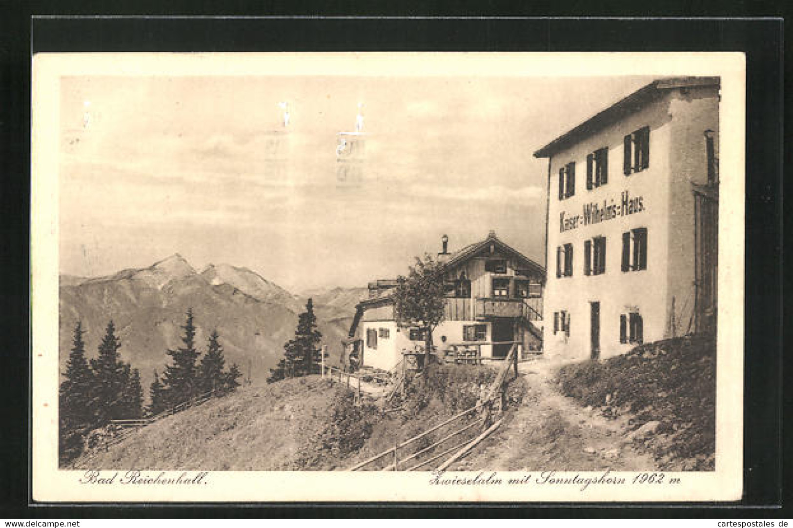 AK Bad Tölz, Berggasthaus Zwieselalm Mit Sonntagshorn Und Kaiser-Wilhelm-Haus  - Zwiesel