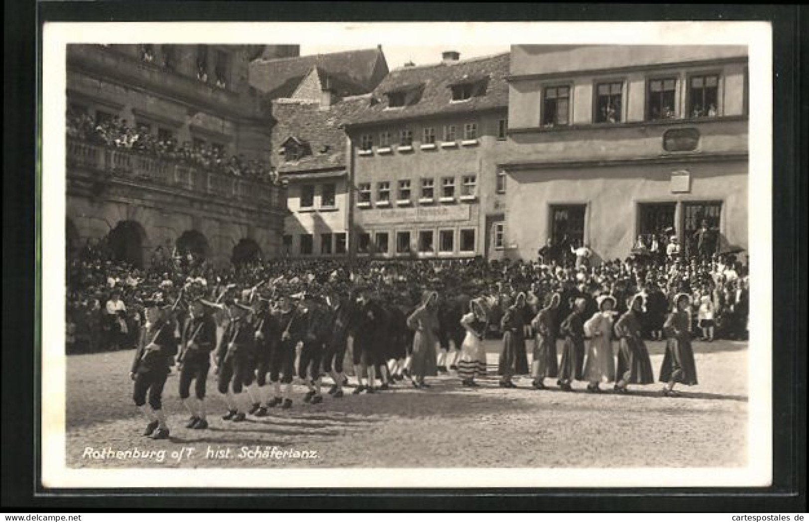 AK Rothenburg O. T., Historischer Schäfertanz  - Rothenburg O. D. Tauber