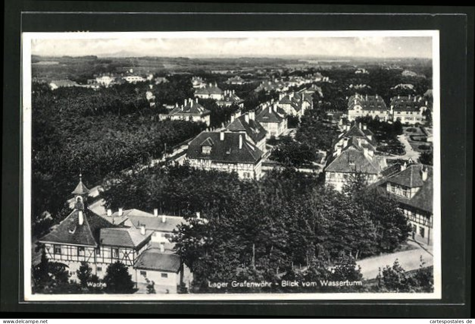 AK Grafenwöhr, Lager Grafenwöhr, Blick Vom Wasserturm Mit Wache  - Grafenwöhr