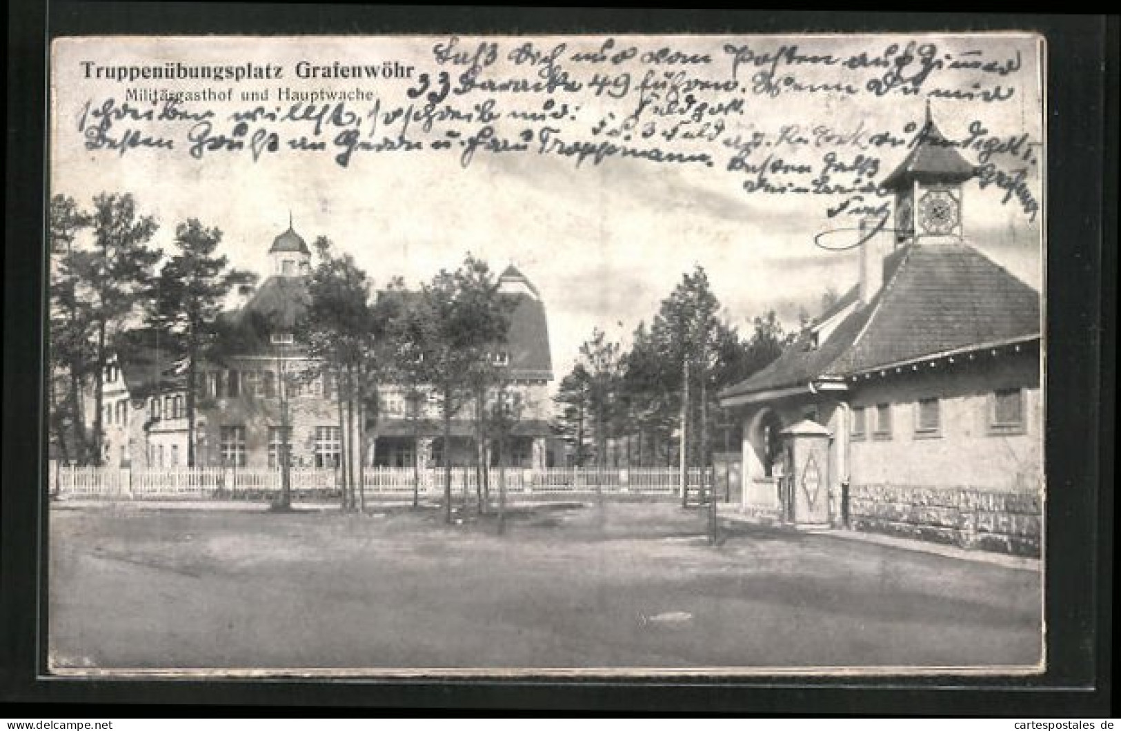 AK Grafenwöhr, Truppenübungsplatz, Militärgasthof Und Hauptwache  - Grafenwoehr