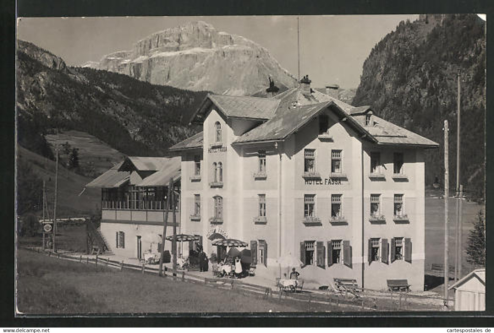 Cartolina Mazzin-Campestrin, Hotel Fassa  - Otros & Sin Clasificación