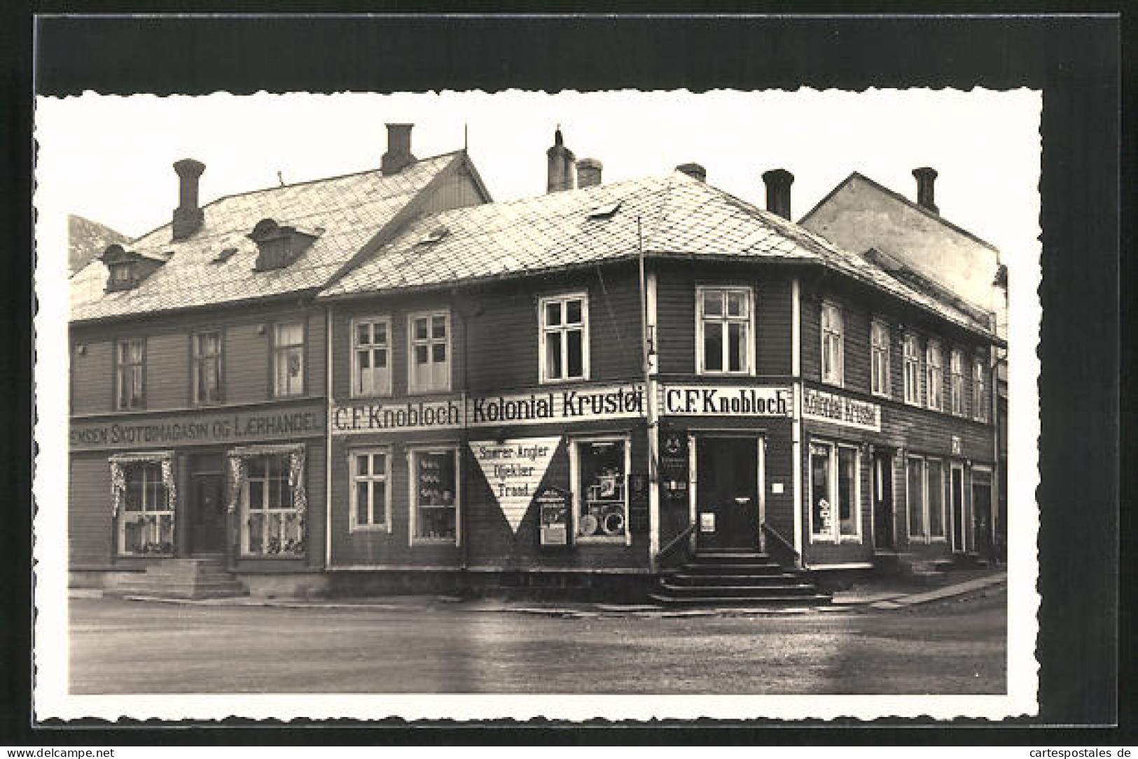 AK Hammerfest, Kolonial Krustoi C. F. Knobloch  - Norvège