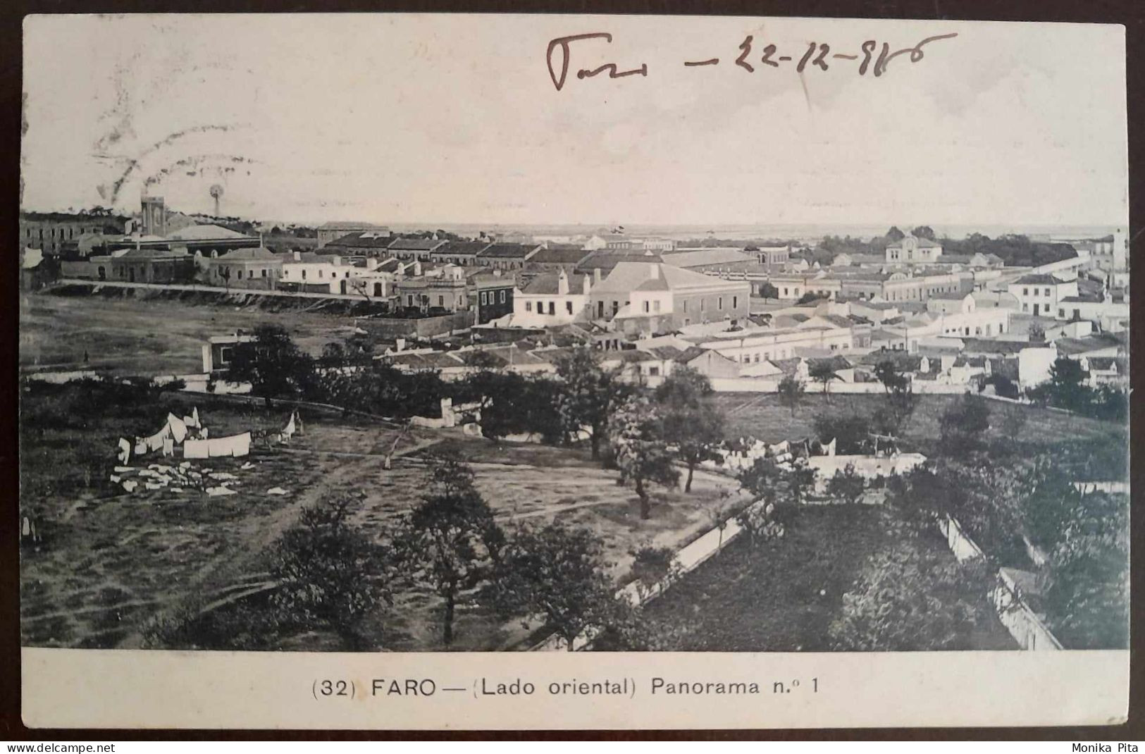 ALGARVE - FARO (32) - (Lado Oriental) Panorama Nº 1 (Edit. Seraphim) Circulado - Faro