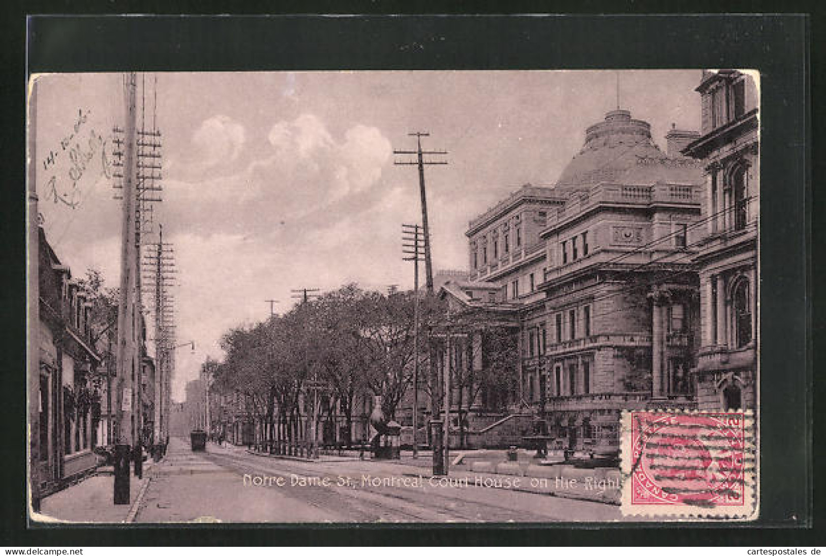 AK Montreal, Court House On The Right, Notre Dame St.  - Montreal