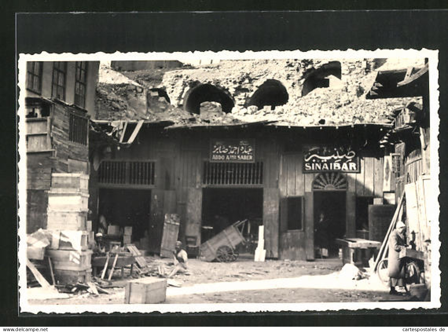 CPA Kairo, Zerstörtes Gebäude Vom Krieg  - Altri & Non Classificati