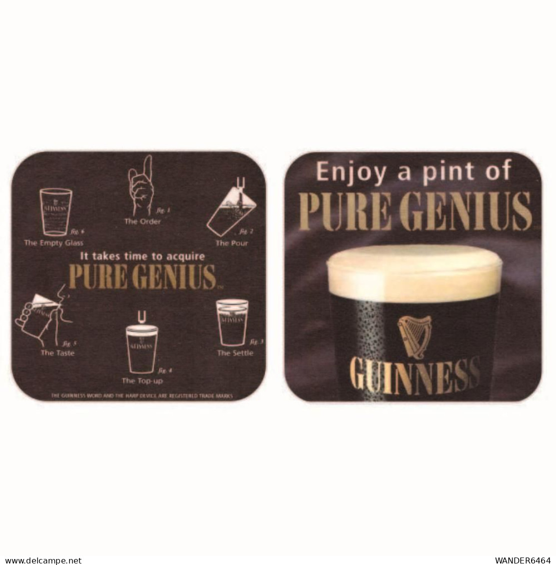 GUINNESS BREWERY  BEER  MATS - COASTERS #0051 - Sotto-boccale