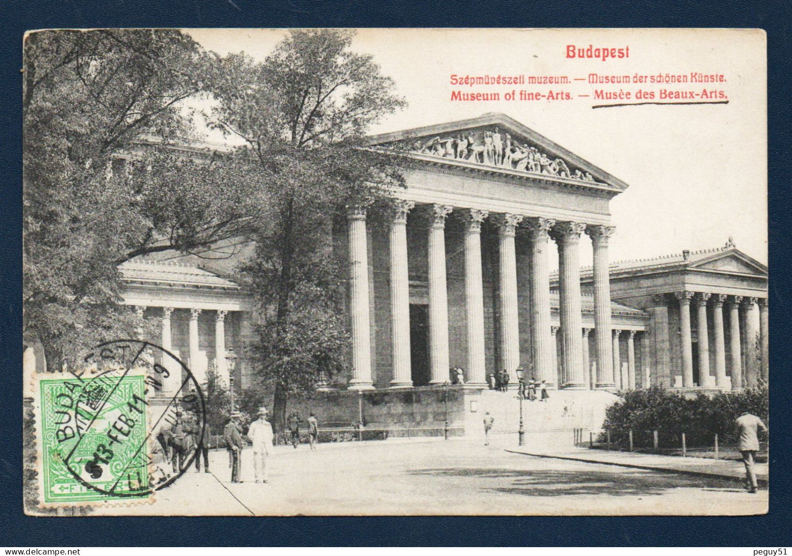 Hongrie. Budapest. Musée Des Beaux-Arts.( 1906).Passants Et Visiteurs Du Musée. 1913 - Hongrie