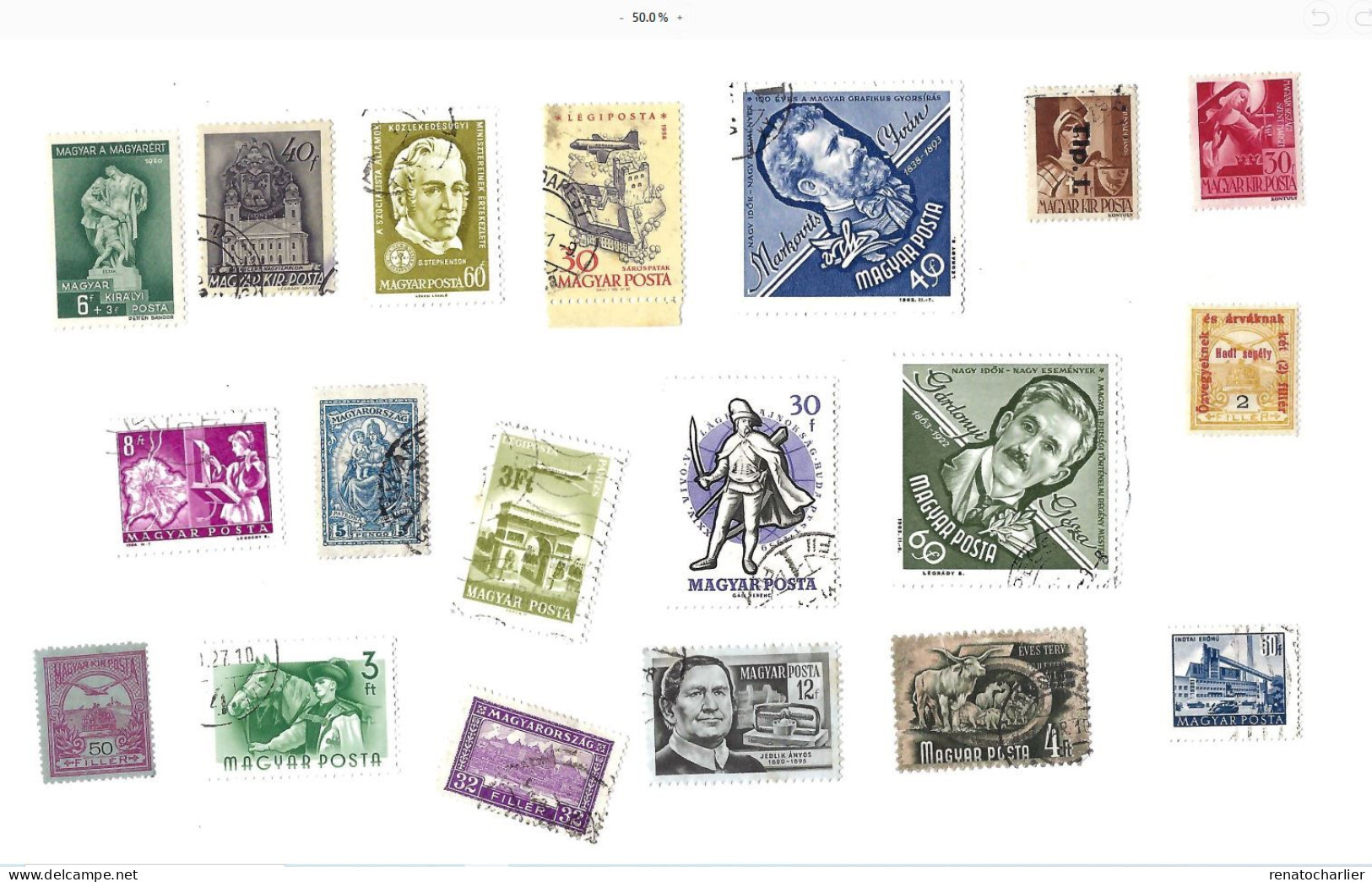 Collection De 110 Timbres  Oblitérés. - Collections