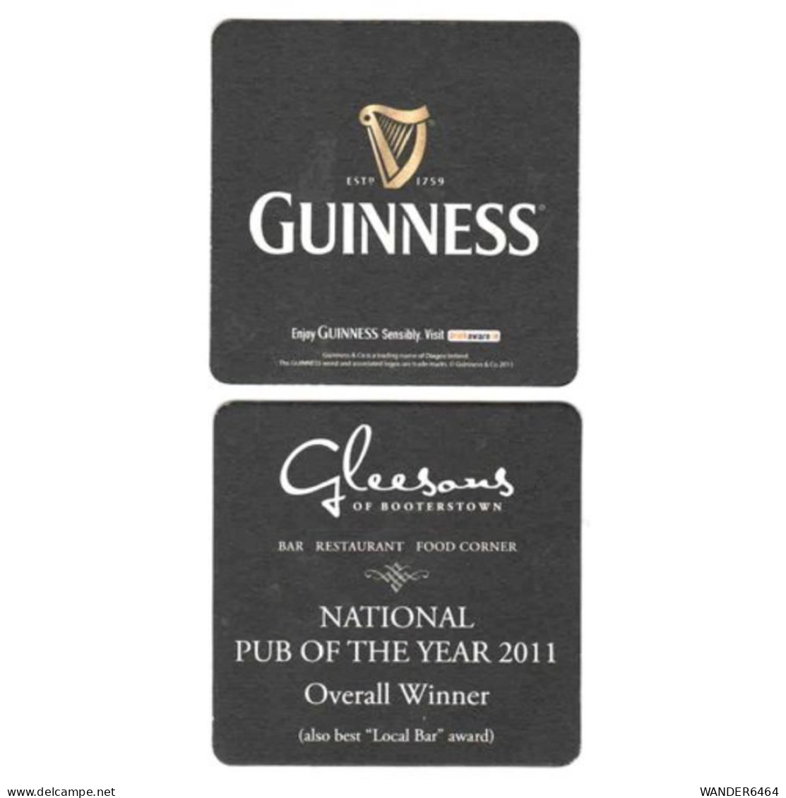 GUINNESS BREWERY  BEER  MATS - COASTERS #0057 - Sotto-boccale