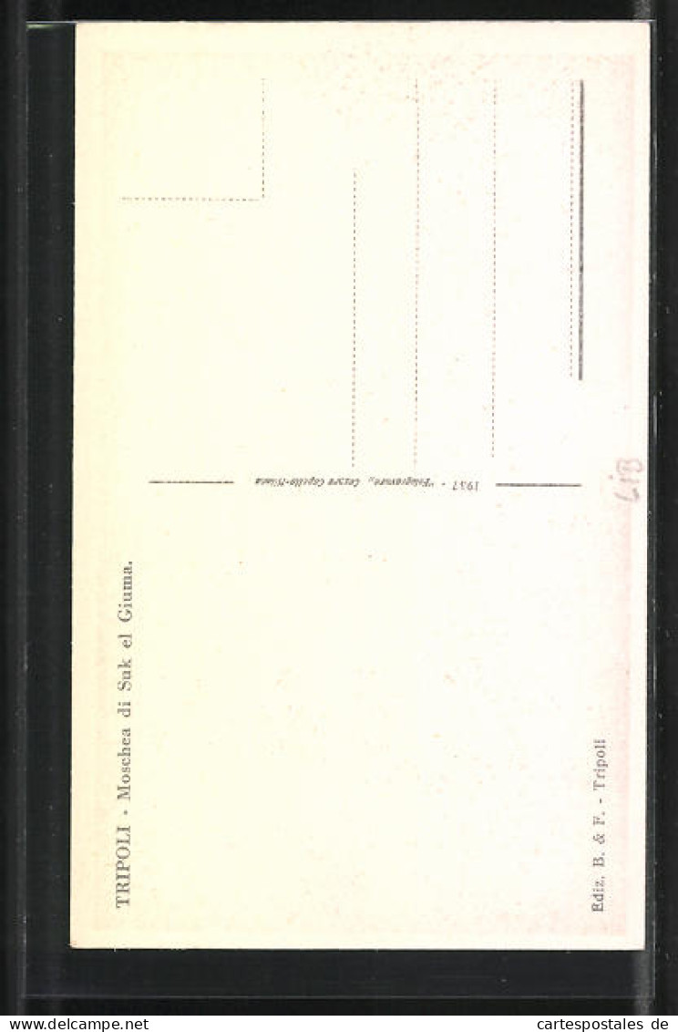 CPA Tripoli, Moschea Di Suk El Guima  - Libye