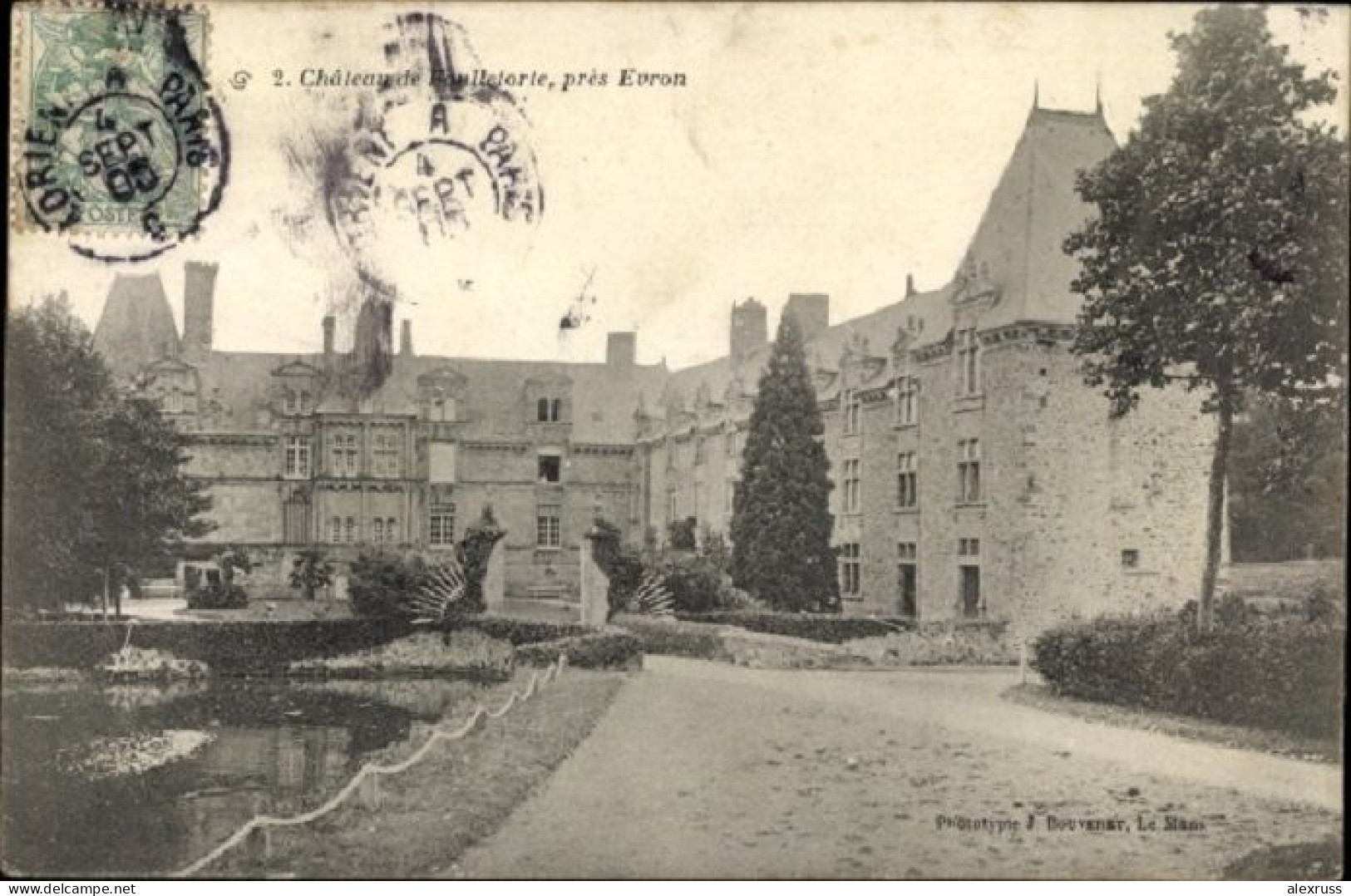 France 1905 Postcard Evron Mayenne, Chateau De Foulletorte, VF Posted - Evron