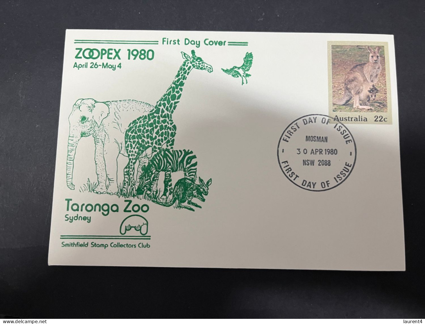 21-5-2024 (5 Z 44) Australia FDC - 1 Cover - ZOOPEX Philatelic Stamp Show Sydney (kangaroo) - Briefmarkenausstellungen