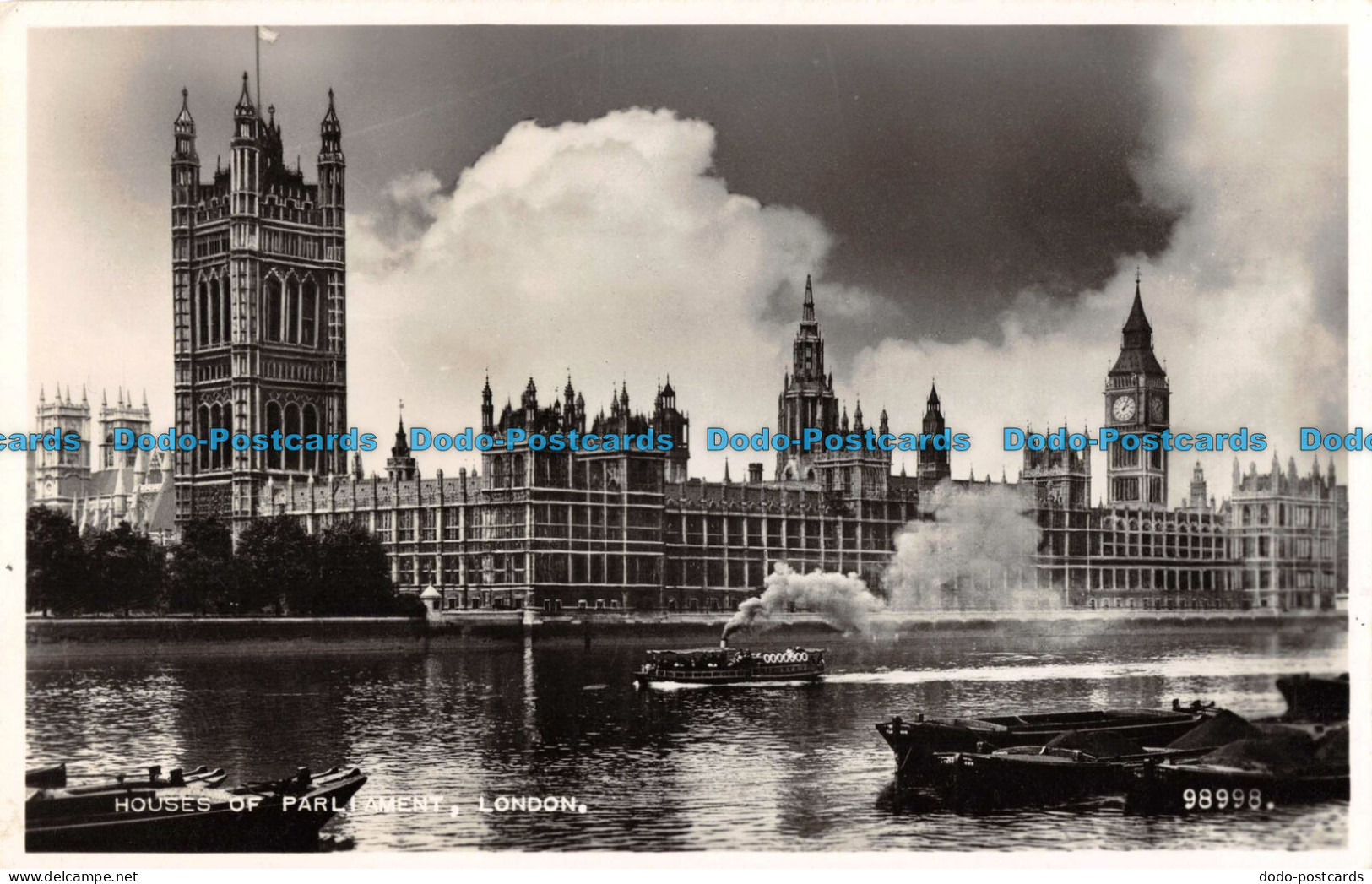 R099548 Houses Of Parliament. London. Valentine. RP - Autres & Non Classés