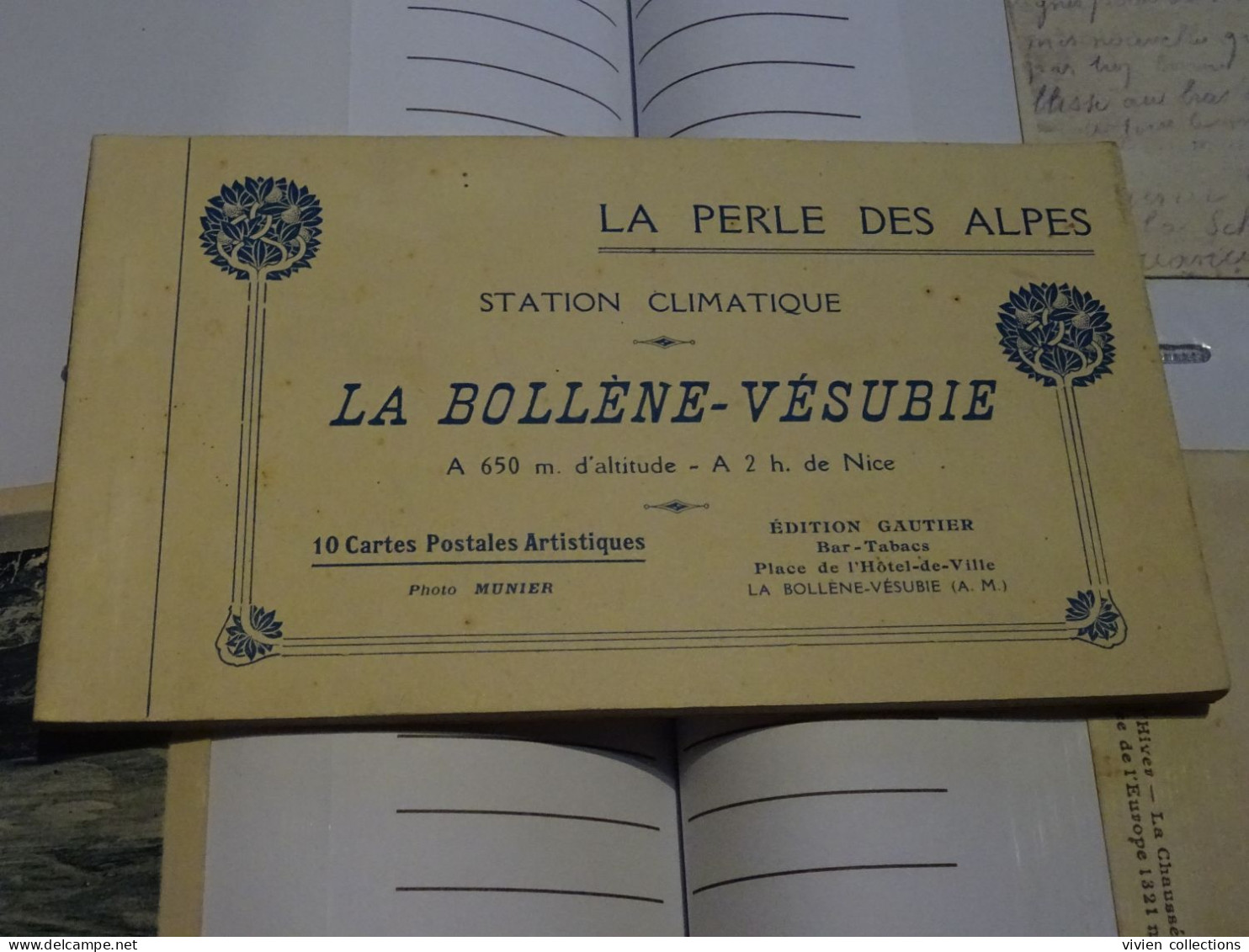 La Bollène Vésubie (06 Alpes Maritimes) Carnet 10 Cartes Sur Papier Glacé (complet Et En TBE) édit. Gautier Phot. Munier - Other & Unclassified