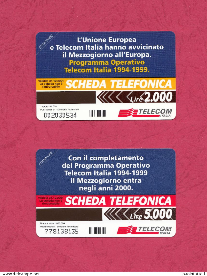 Italia Rep.- Italy- Full Issue Mint, Serie Completa Nuova. TELECOM, PROGRAMMA OPERATIVO TELECOM ITALIA- - Publiques Ordinaires