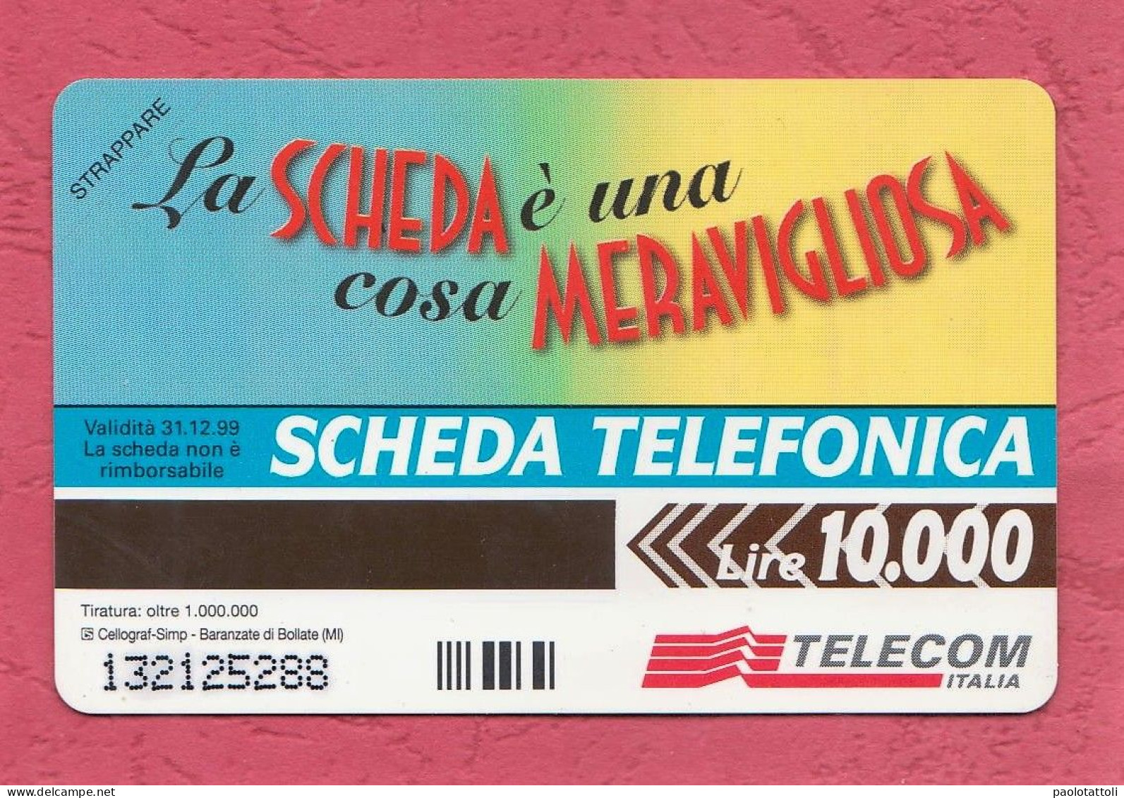 Italia Rep.- Italy- New, Nuova. Prepaid Phone Card, TELECOM, La Scheda è Una Cosa Meravigliosa, Campagna TV- Suore- - Publiques Ordinaires
