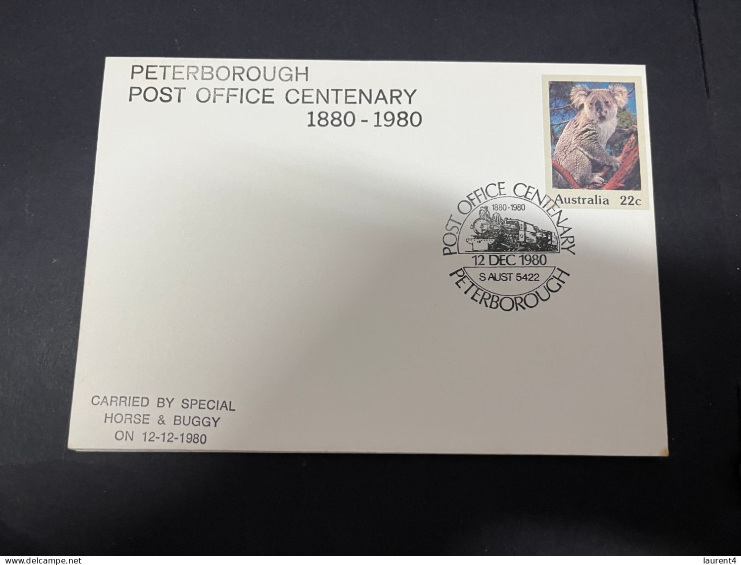 21-5-2024 (5 Z 44) Australia FDC - 1 Cover - Peterborough Post Office Centenary 1980 (koala) - Poste