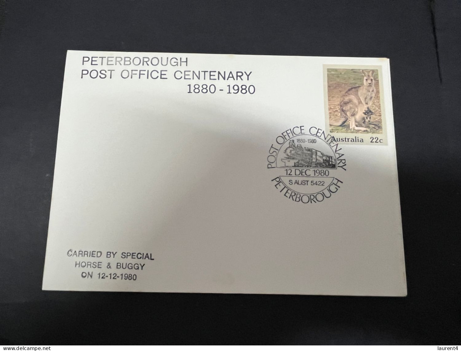 21-5-2024 (5 Z 44) Australia FDC - 1 Cover - Peterborough Post Office Centenary 1980 (kangaroo) - Poste