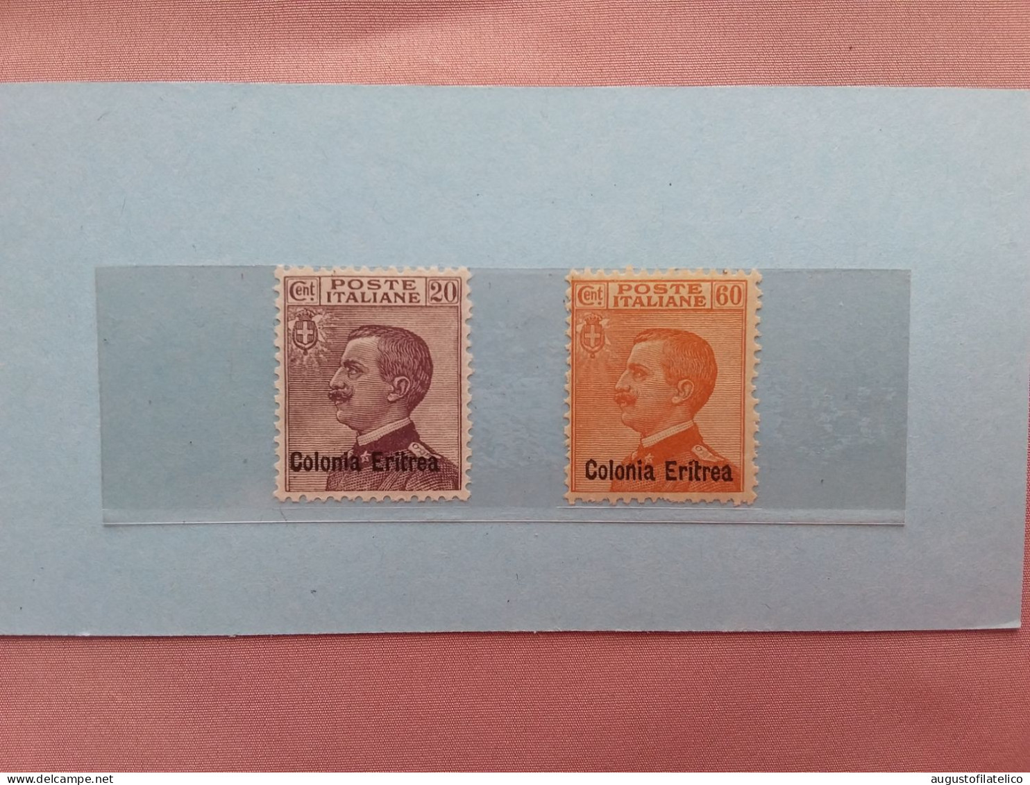 COLONIE ITALIANE 1928/29 - ERITREA - Effigie Re - Nn. 123/24 Nuovi * (invisibile T.L.) - Valore Sassone 315 Euro + Spese - Eritrea