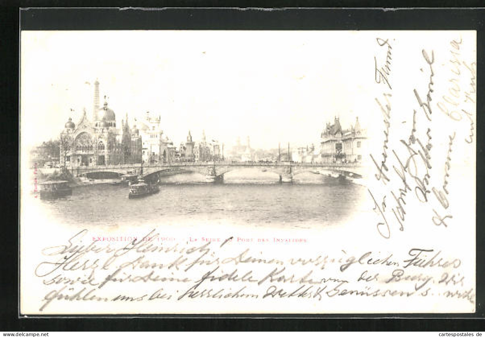 AK Paris, Exposition Universelle De 1900, La Seine Au Pont Des Invalides  - Expositions