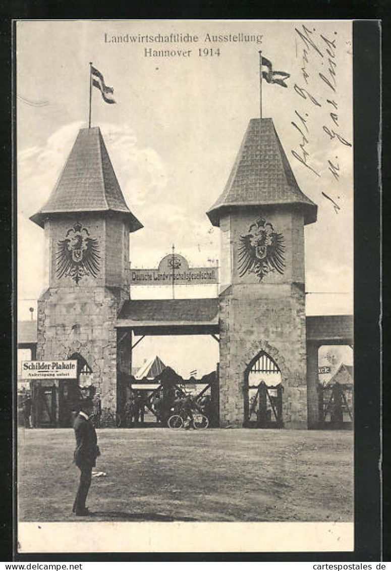 AK Hannover, Landwirtschaftliche Ausstellung 1914, Eingang  - Expositions