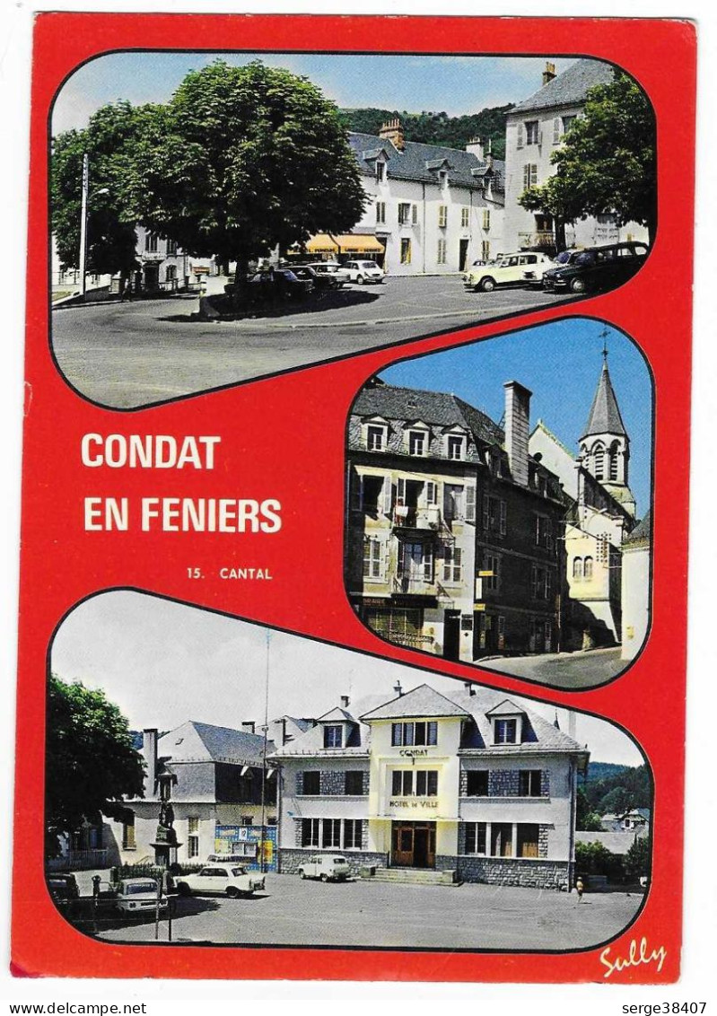 Condat En Feniers - Place De La Poste - Mairie - N°1116 # 11-23/23 - Condat