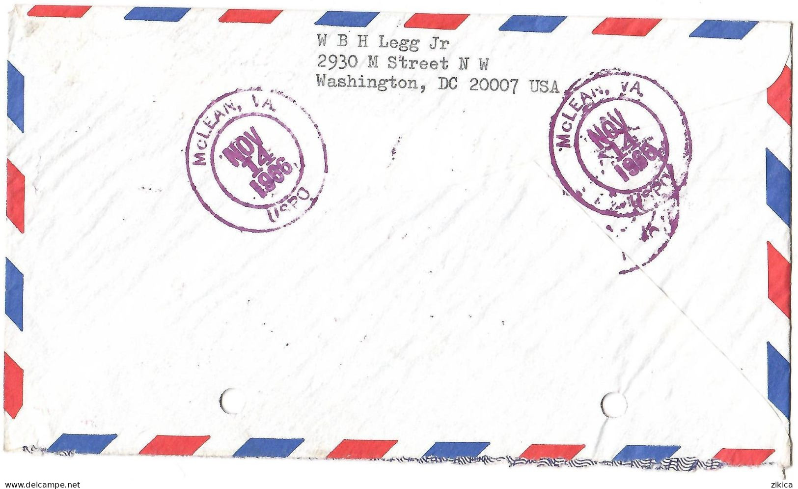 United States REGISTERED Letter Via Yugoslavia 1966 McLean VA - Cartas & Documentos