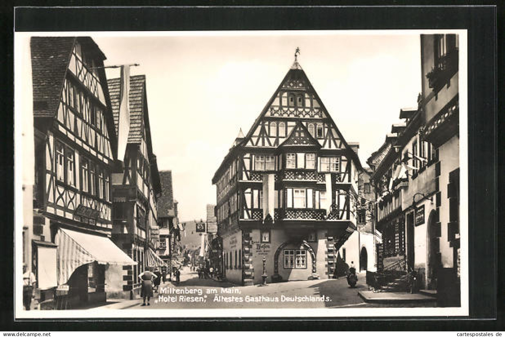 AK Miltenberg A. M., Hotel Riesen, Ältestes Gasthaus Deutschlands  - Miltenberg A. Main