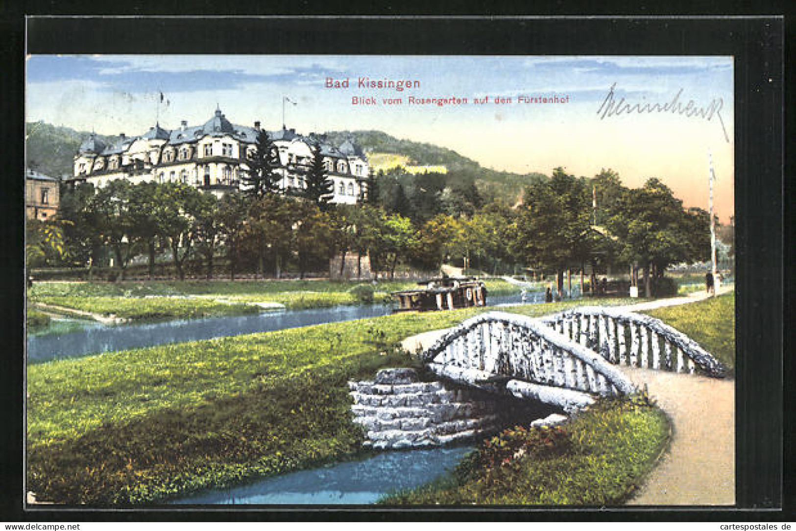 AK Bad Kissingen, Blick Vom Rosengarten Auf Den Fürstenhof  - Bad Kissingen