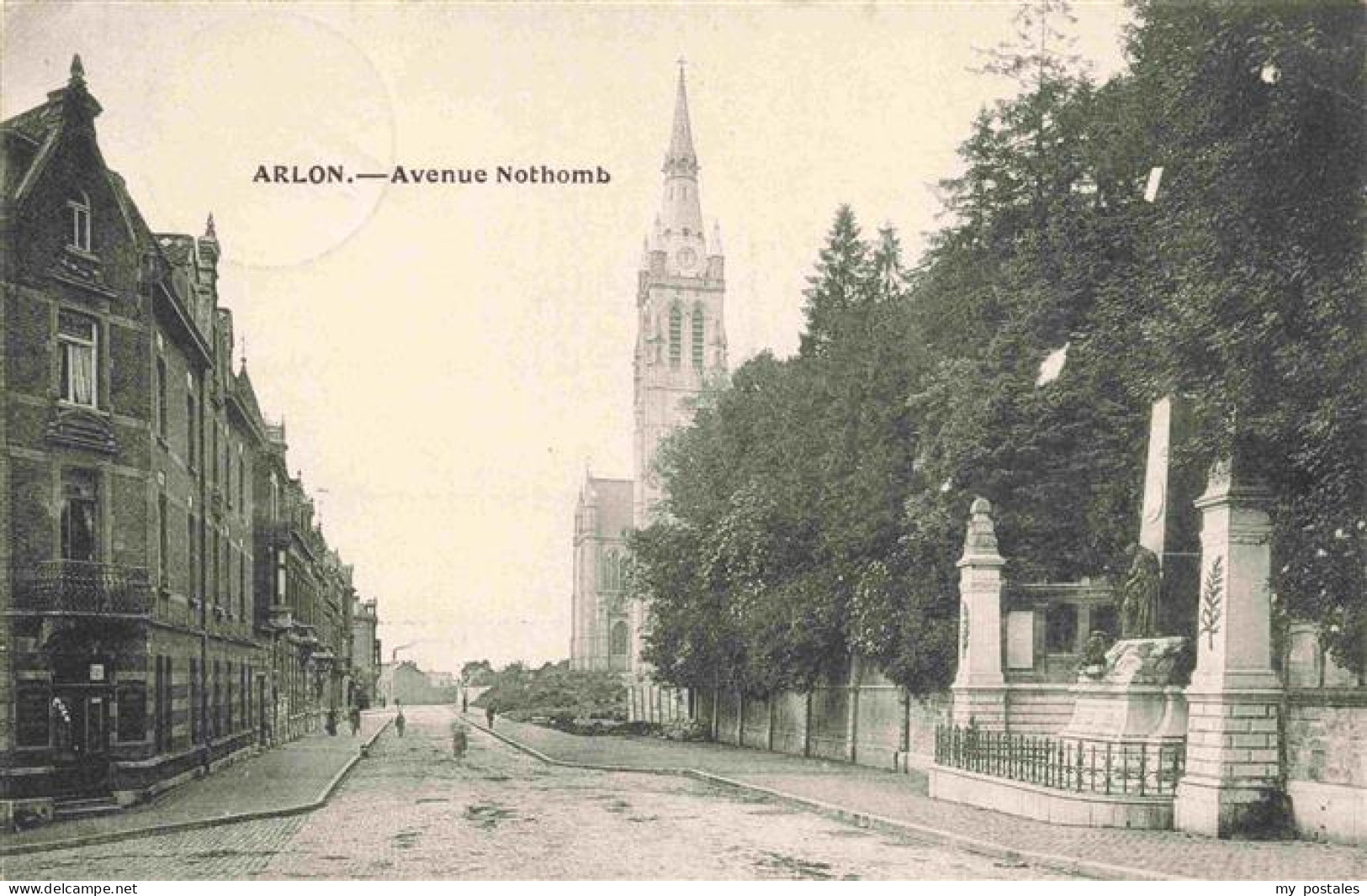 73977543 Arlon_Aarlen_Wallonie_Belgie Avenue Nothomb Eglise Feldpost - Arlon