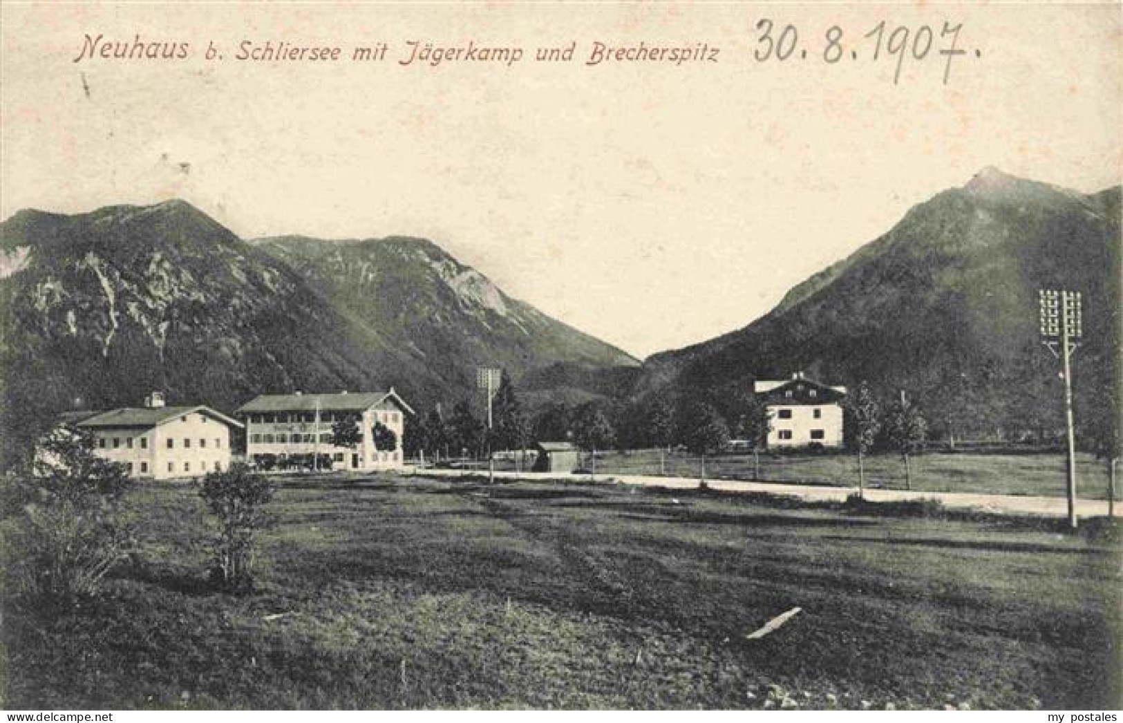 73977533 Neuhaus_Schliersee Panorama Jaegerkamp Brecherspitz Alpen - Schliersee