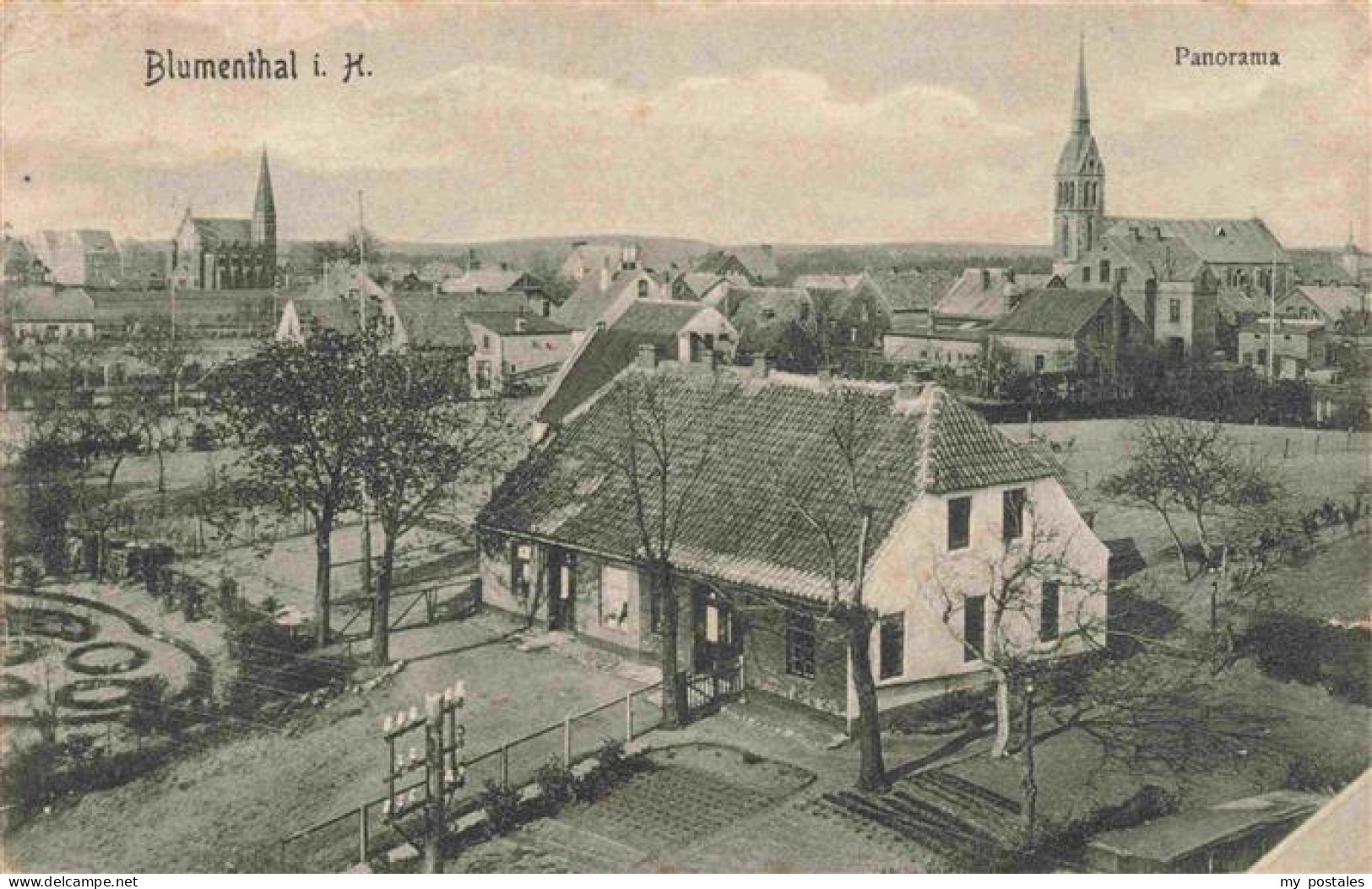 73977532 Blumenthal_Holstein Panorama Blick Zur Kirche - Autres & Non Classés