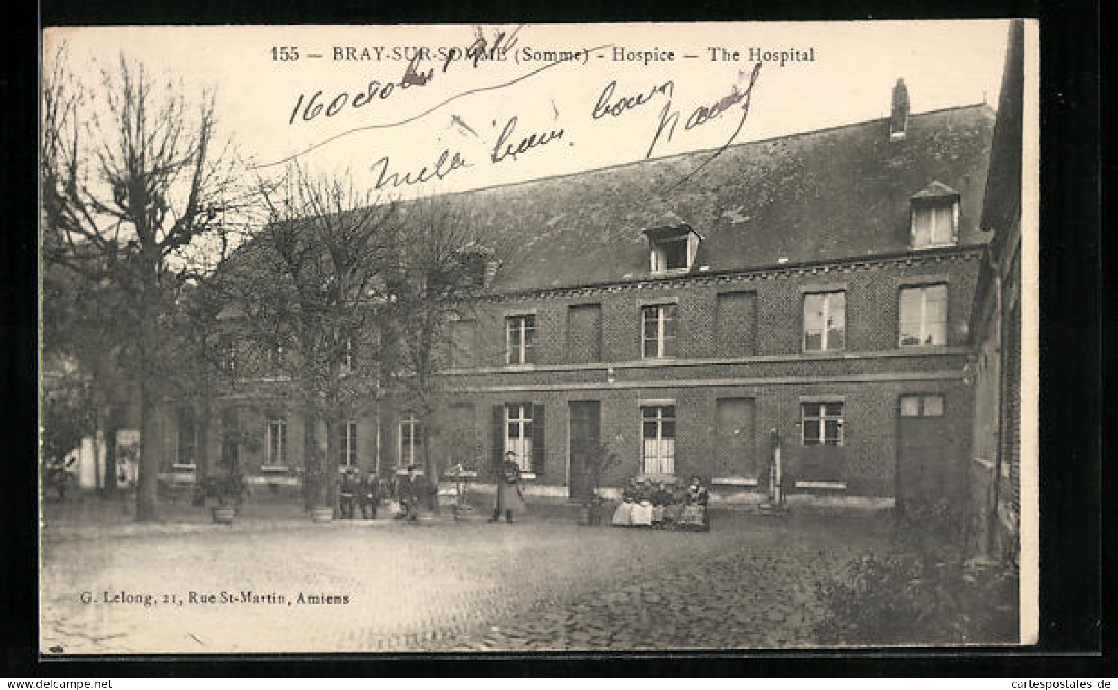 CPA Bray-sur-Somme, Hospice, Facade  - Bray Sur Somme