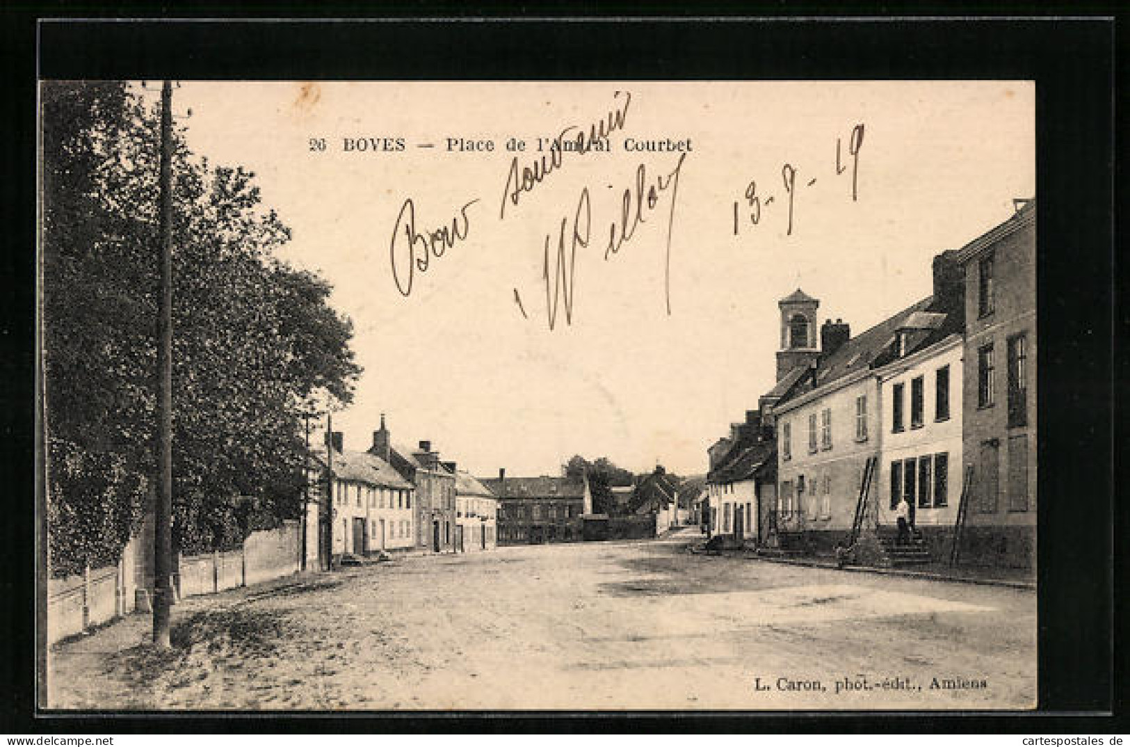 CPA Boves, Place De L`Amiral Courbet  - Boves