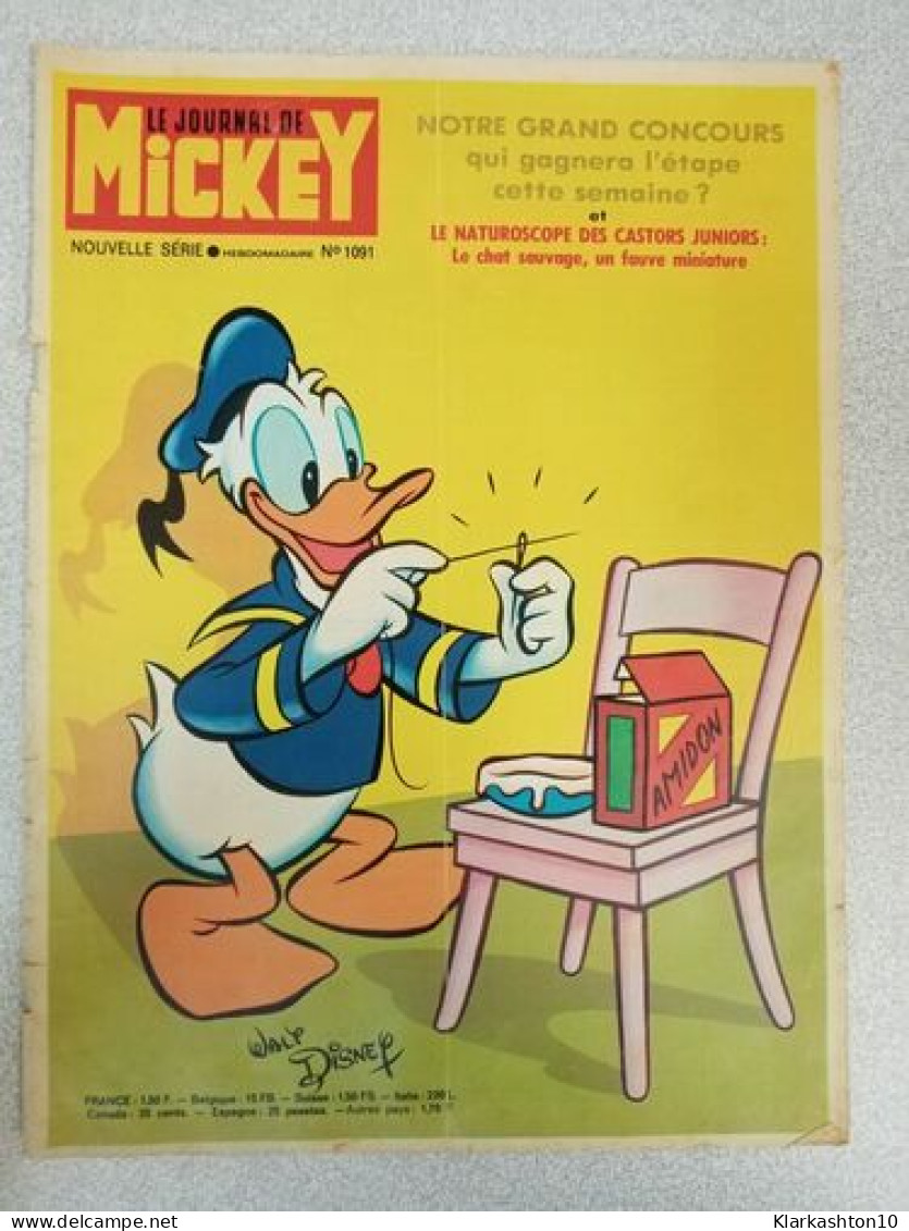 Le Journal De Mickey Nº1091 / 1973 - Non Classés