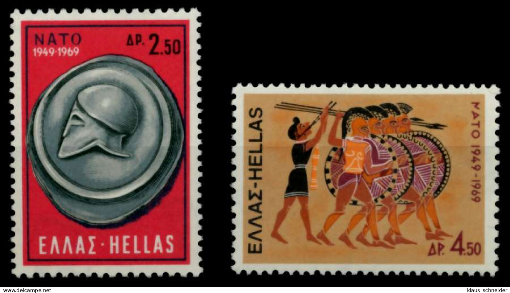 GRIECHENLAND 1969 Nr 1002-1003 Postfrisch SAE45AA - Ungebraucht