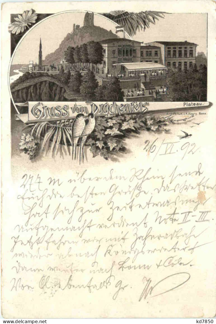 Gruss Vom Drachenfels - Vorläufer 1892 - Königswinter