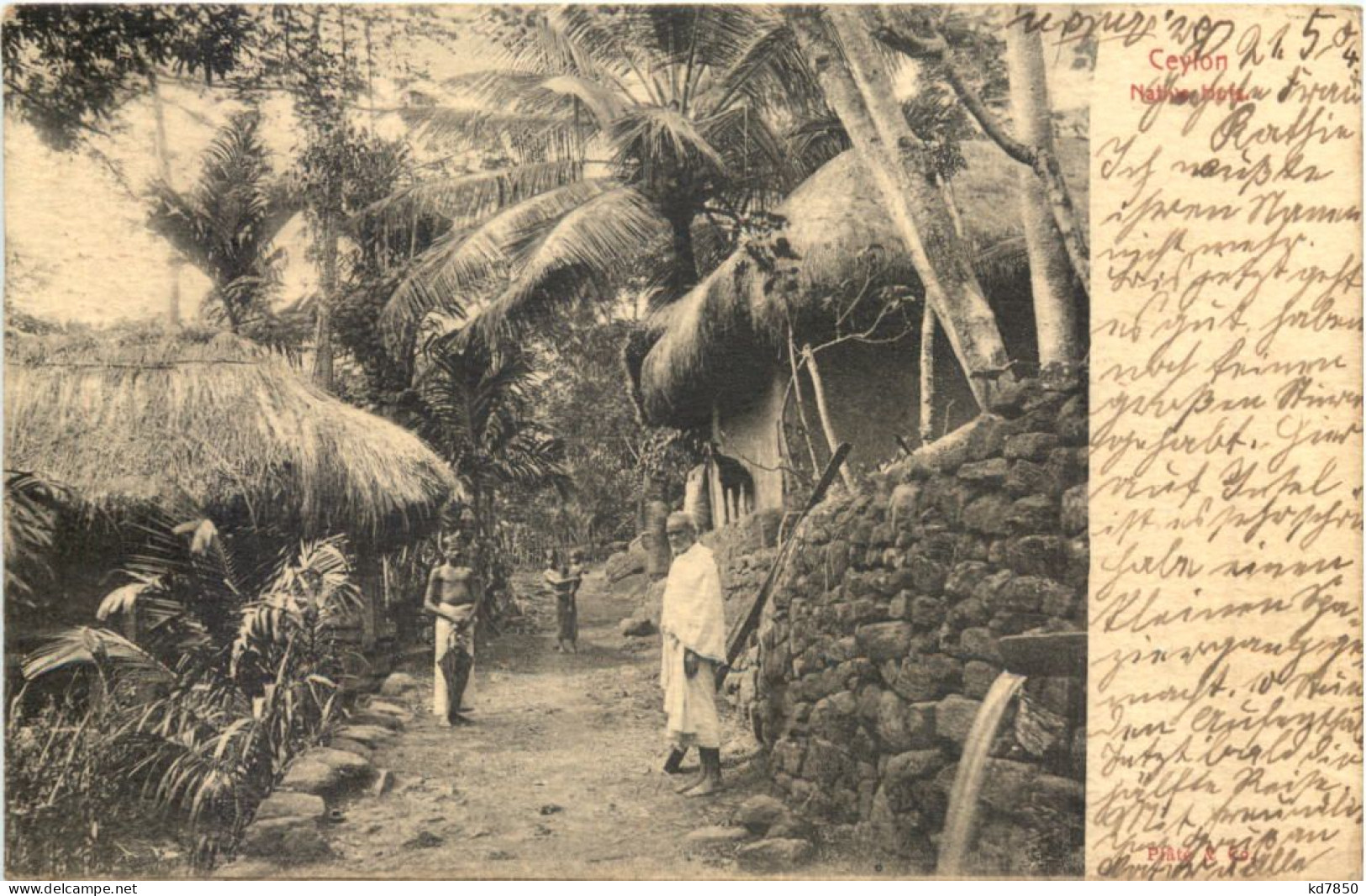 Ceylon - Native Huts - Sri Lanka (Ceylon)