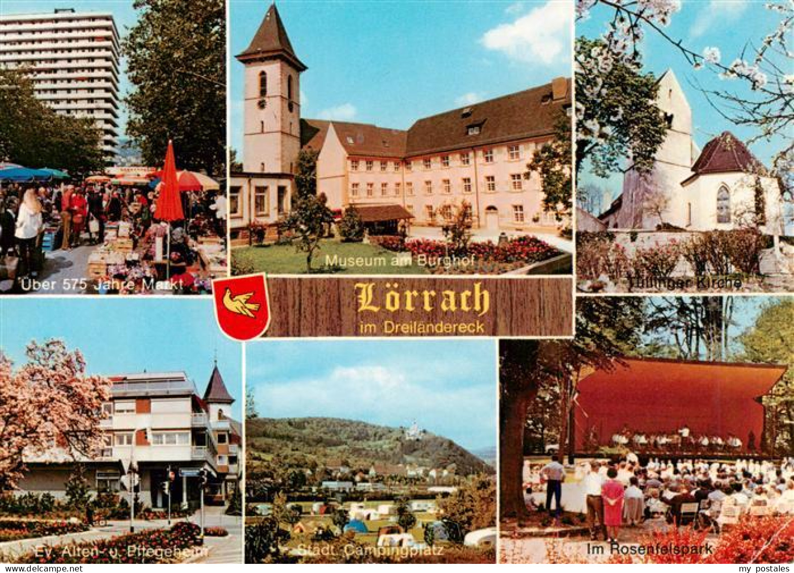 73947821 Loerrach Markt Museum Am Burghof Kirche Ev Alten Und Pflegeheim Camping - Loerrach