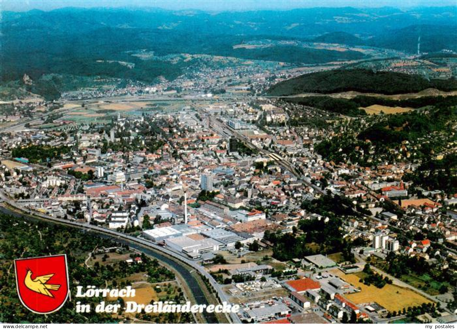 73947819 Loerrach Fliegeraufnahme - Loerrach