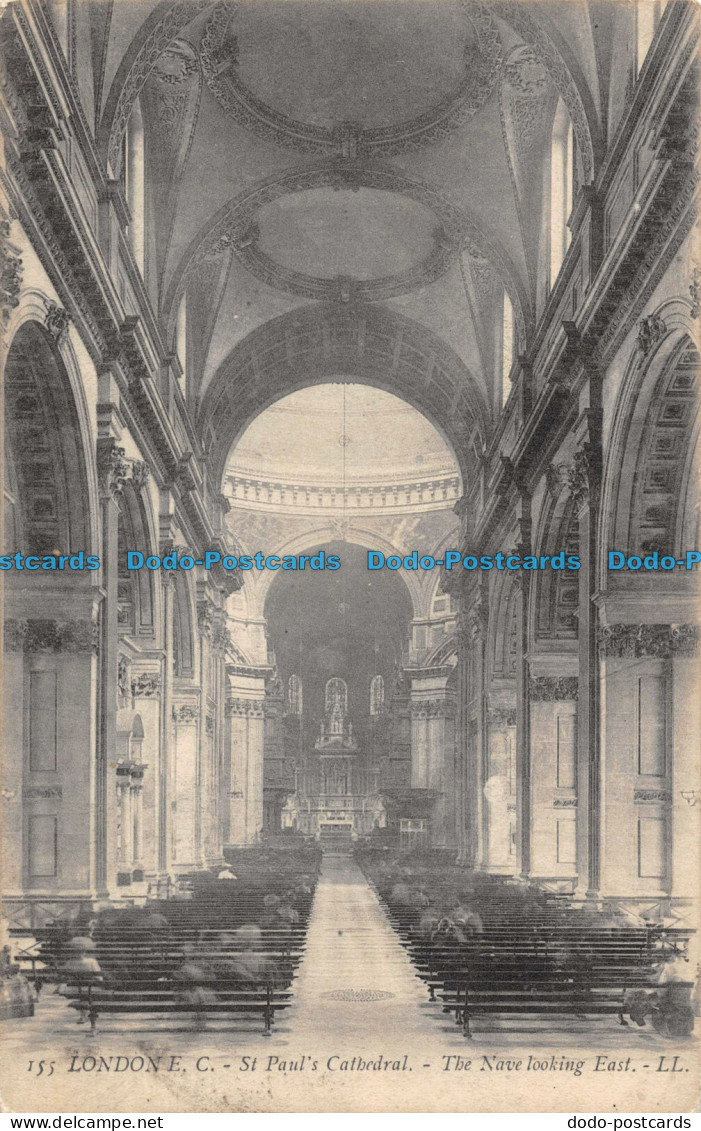 R099653 London E. C. St. Pauls Cathedral. The Nave Looking East. LL - Other & Unclassified