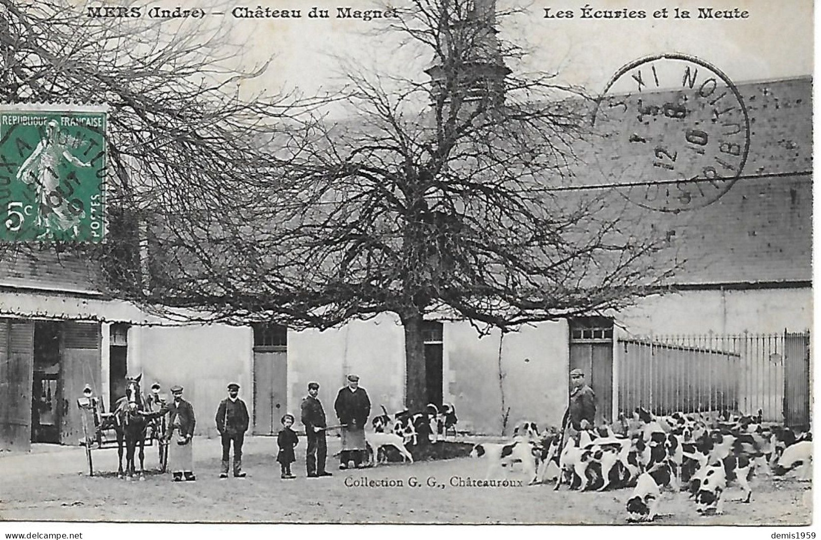 36- MERS DANS L' INDRE En BERRY - CHATEAU Du MAGNET LES ECURIES Et LA MEUTE VERS 1910 - La Chatre