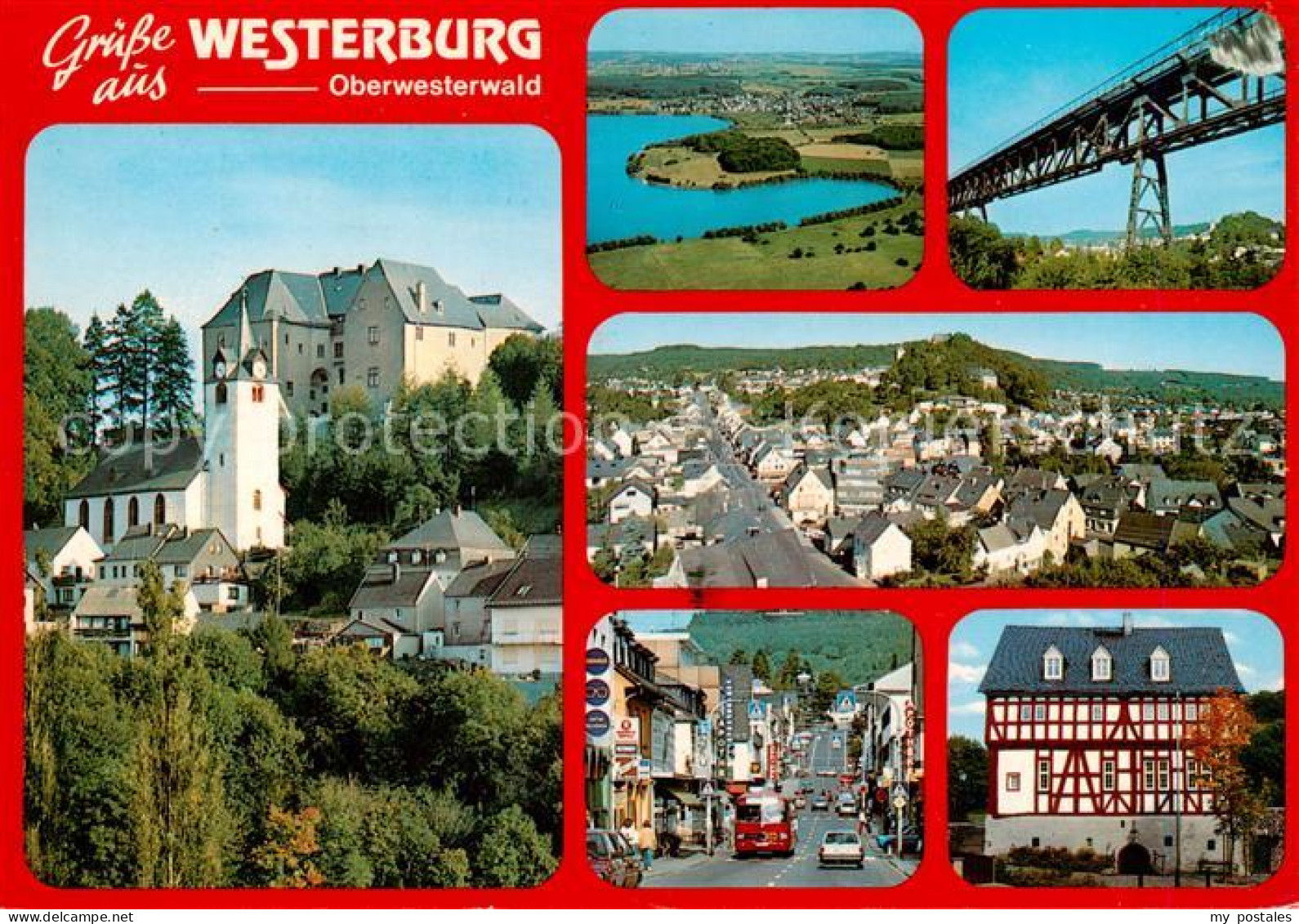 73867257 Westerburg Westerwald Schloss Fliegeraufnahmen Bruecke Strassenpartie F - Westerburg