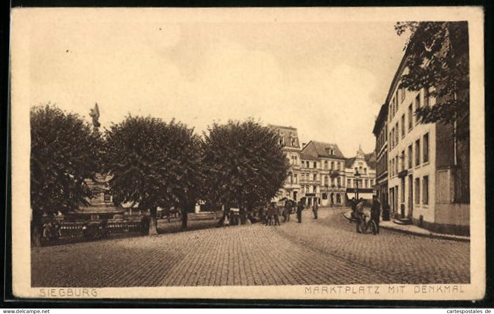 AK Siegburg, Marktplatz Mit Dem Denkmal  - Siegburg