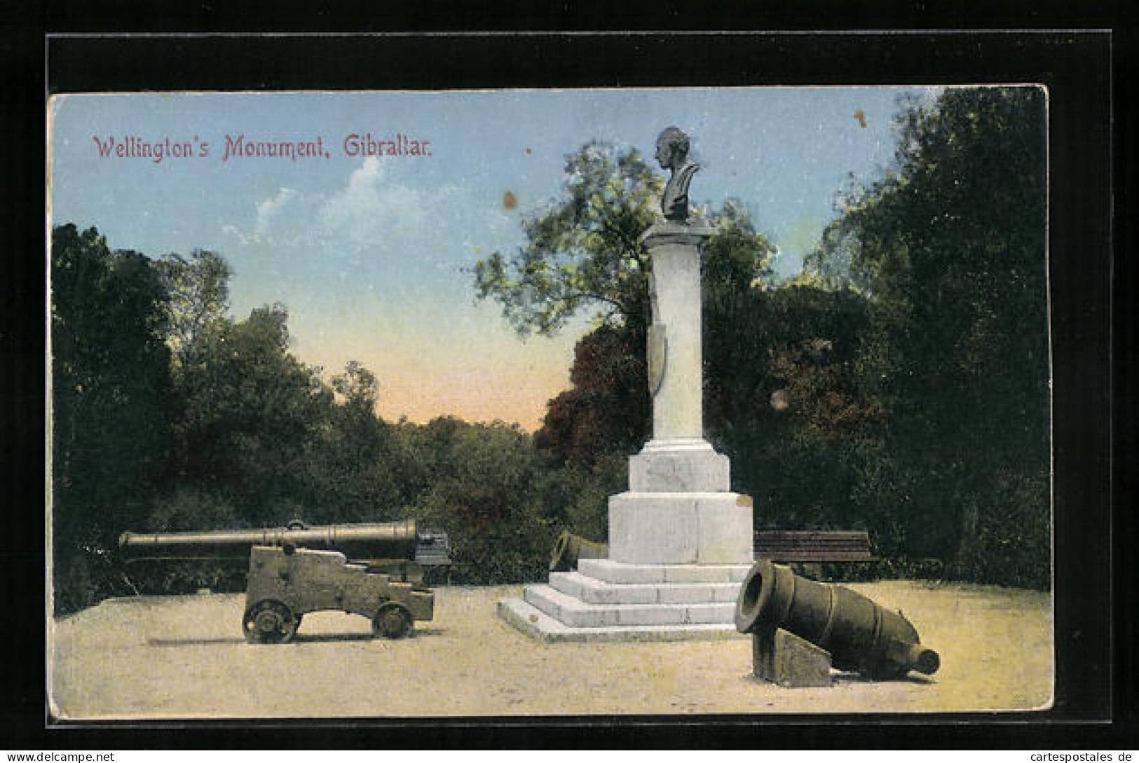 Postal Gibraltar, At The Wellingtons Monument  - Gibraltar