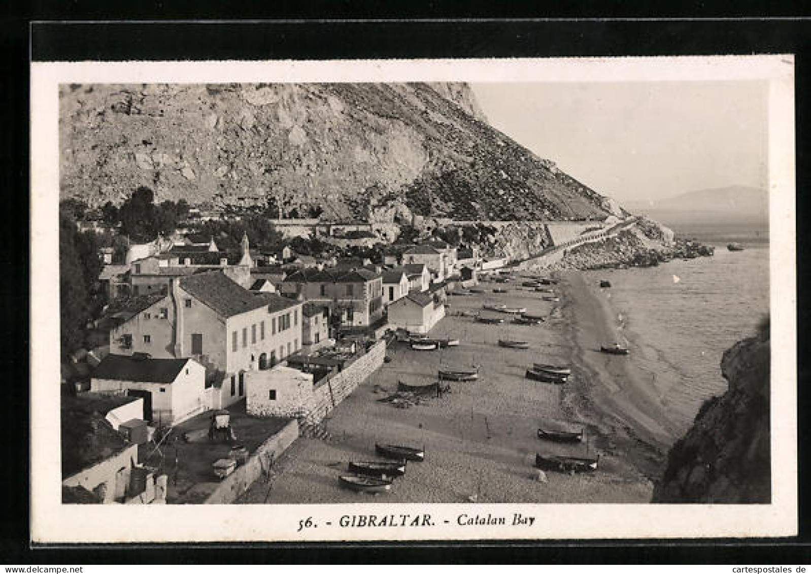 Postal Gibraltar, Small Boats At The Catalan Bay  - Gibraltar