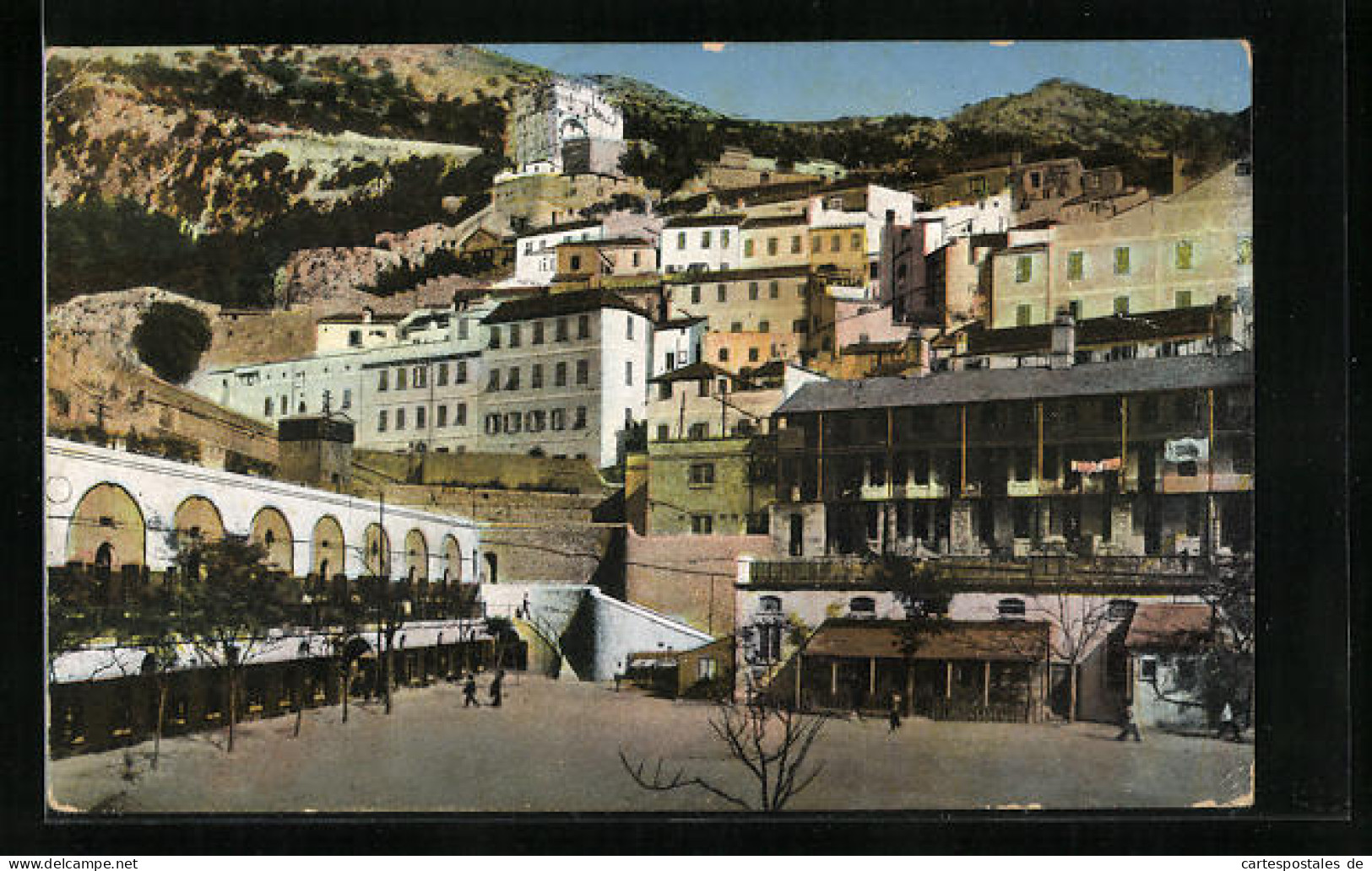 Postal Gibraltar, Houses At Casemates Square  - Gibilterra