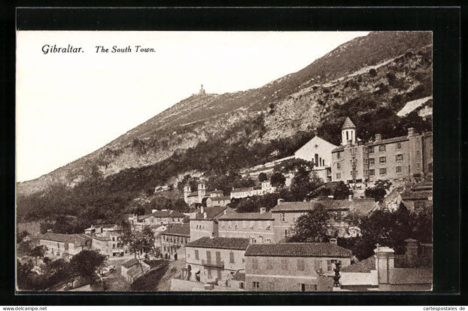 Postal Gibraltar, The Church At South Town  - Gibilterra