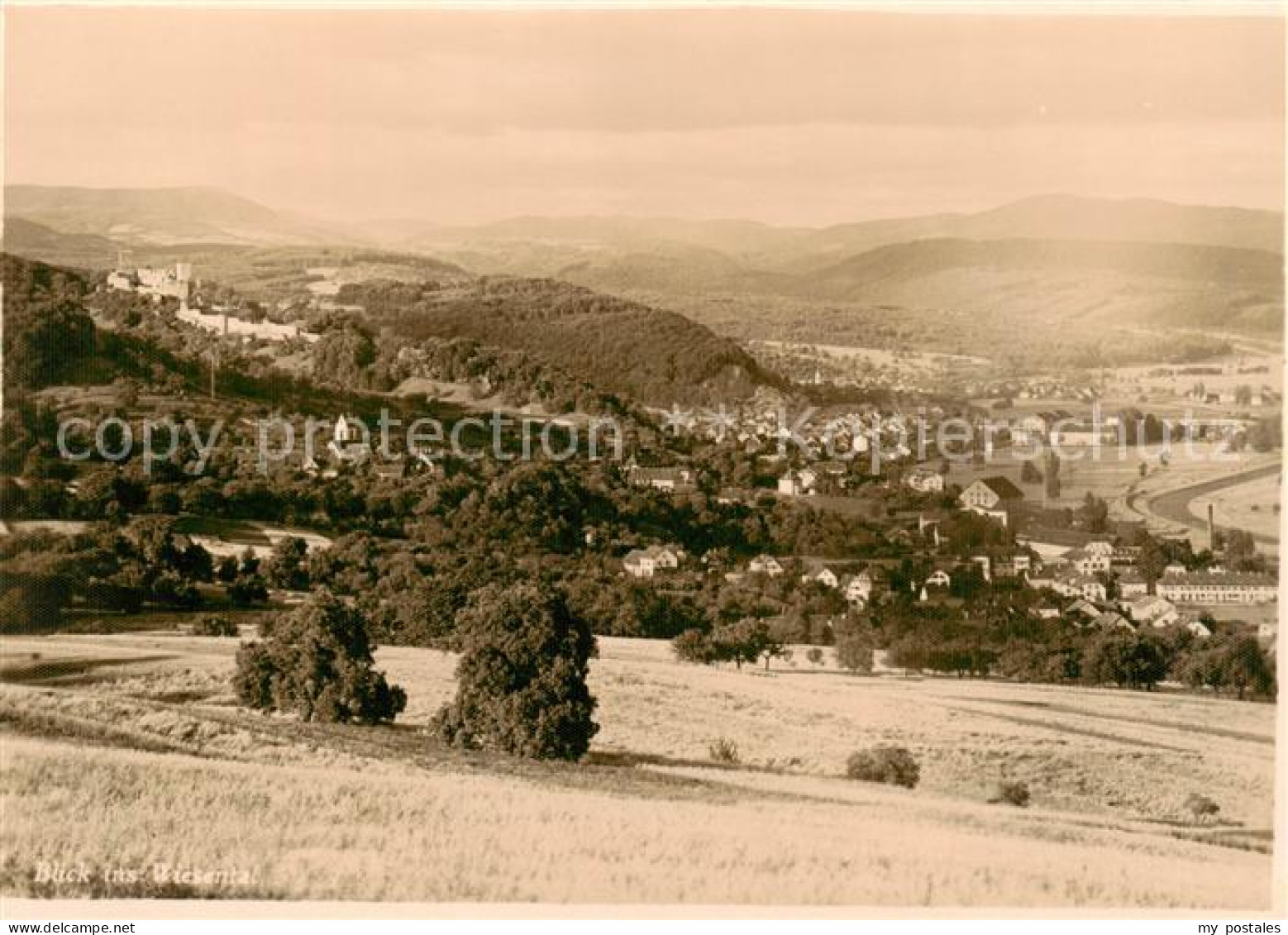 73867201 Roettelweiler Roetteln Loerrach Panorama Blick Ins Wiesental  - Loerrach